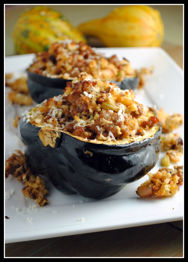 Sausage and Apple-Stuffed Acorn Squash + Weekly Menu - Prevention RD