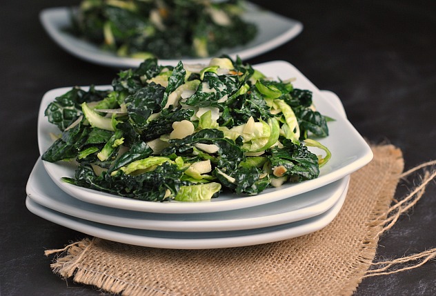 Massaged Kale and Brussels Sprouts Salad 3