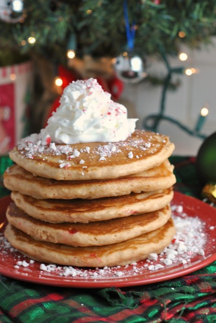 Whole Wheat Peppermint Pancakes 1