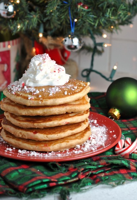 Whole Wheat Peppermint Pancakes 3