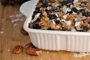 Blueberry Coconut Baked Oatmeal + Weekly Menu - Prevention RD