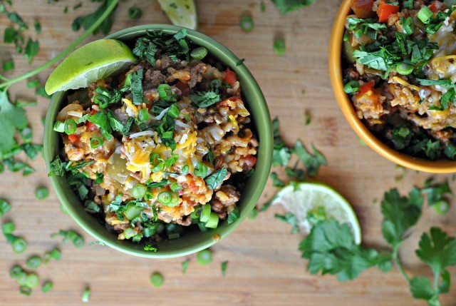 One Pot Spicy Taco Rice Skillet 2