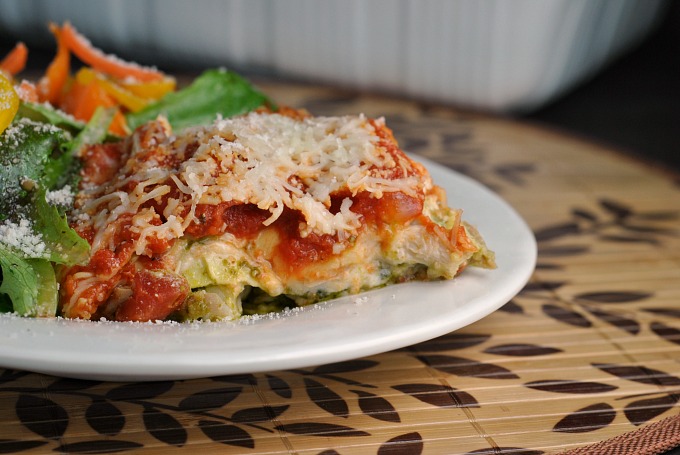 Pesto Chicken Lasagna + Weekly Menu - Prevention RD