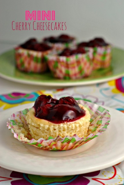 Mini Cherry Cheesecakes 1