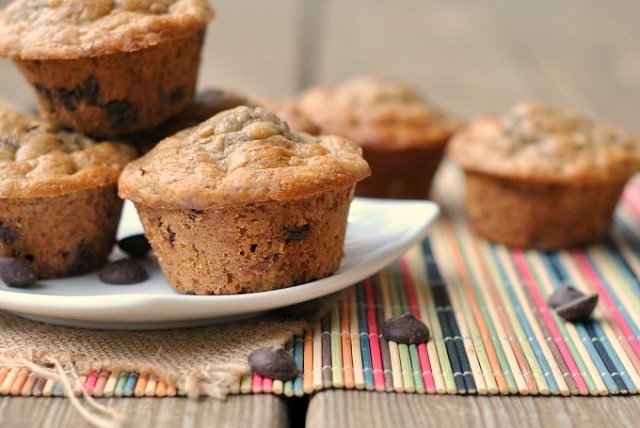 Low-Fat Banana Chocolate Chip Muffins 2