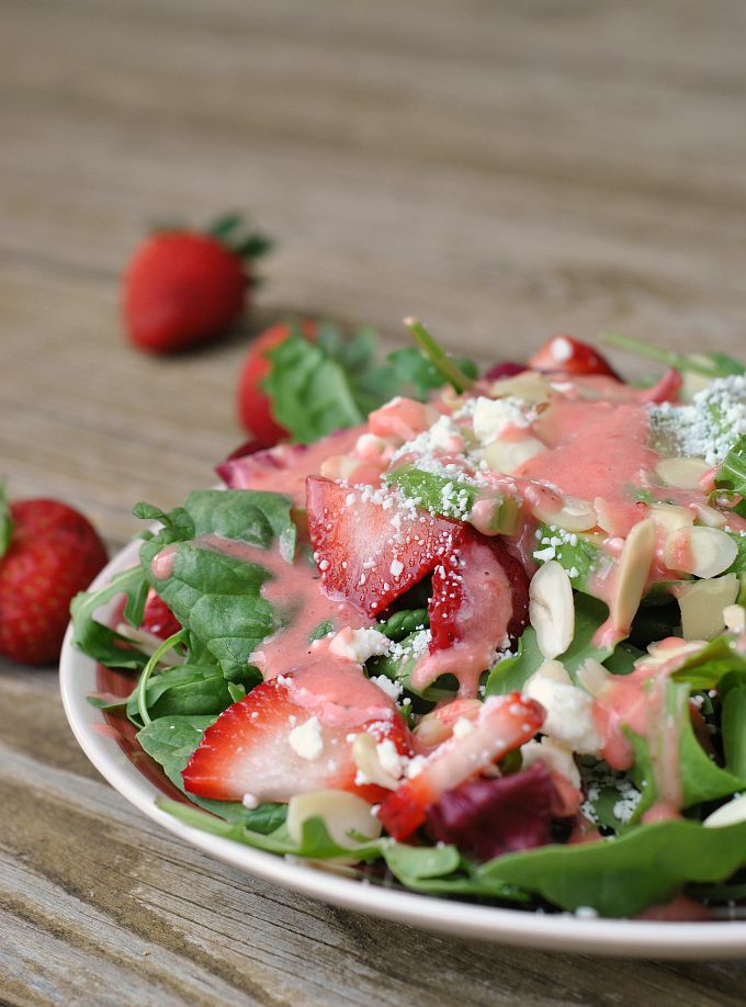 Summer Salad with Strawberry Dressing 4