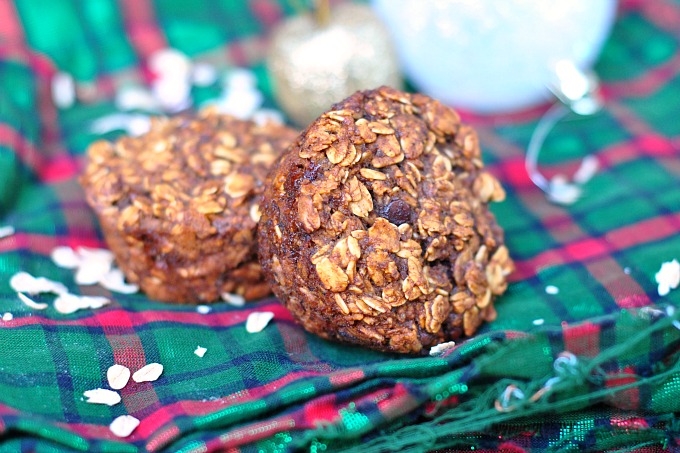 Gingerbread Chocolate Chip Baked Oatmeal Bites 3