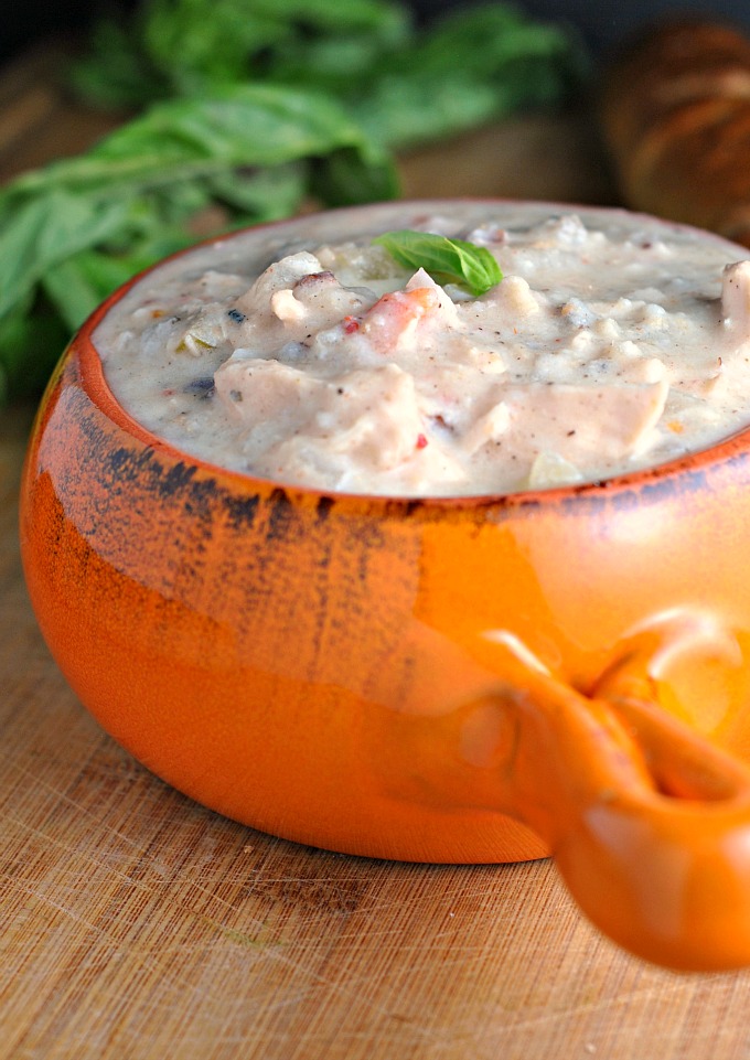 Slow Cooker Creamy Chicken Wild Rice Soup 3