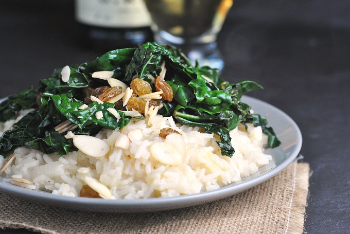 Sweet Onion Risotto with Sauteed Kale 2