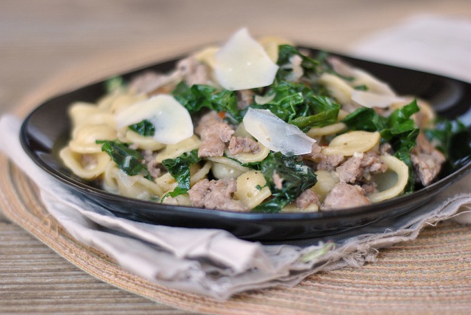 One Pan Orecchiette with Sausage and Kale 2