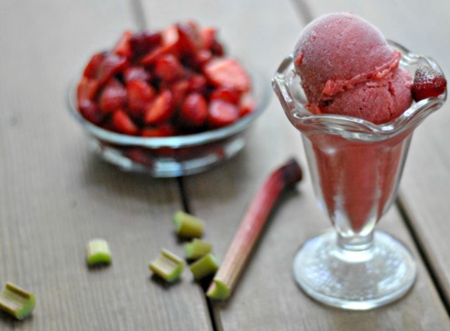 Strawberry-Rhubarb Sorbet