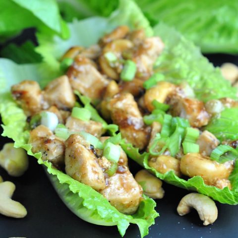 Cashew Chicken Lettuce Wraps + Weekly Menu – Prevention RD