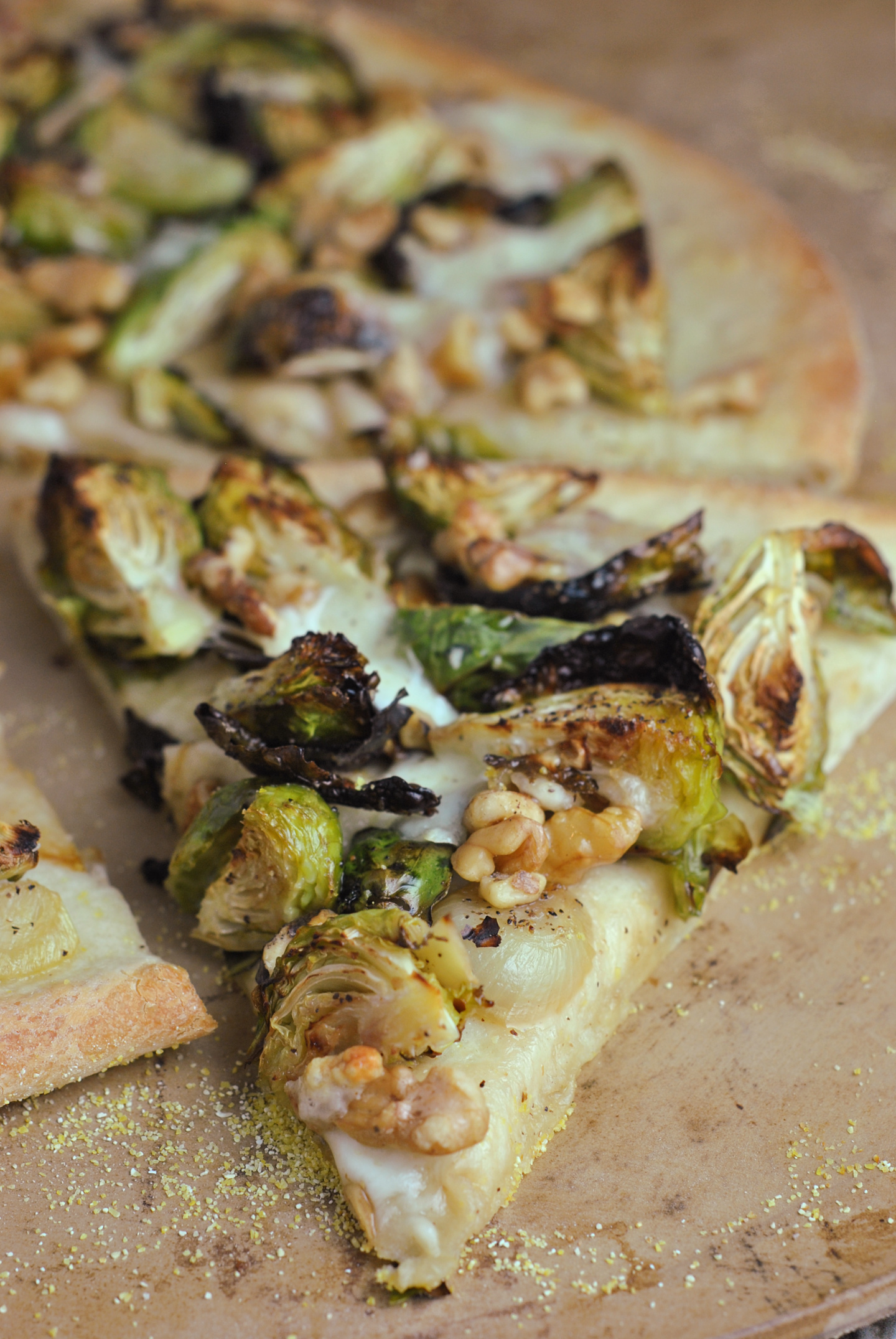 Brussels Sprout and Walnut Pizza via @preventionrd