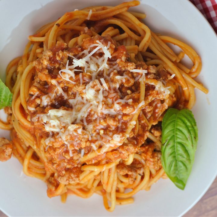 Instant Pot Spaghetti with Meat Sauce