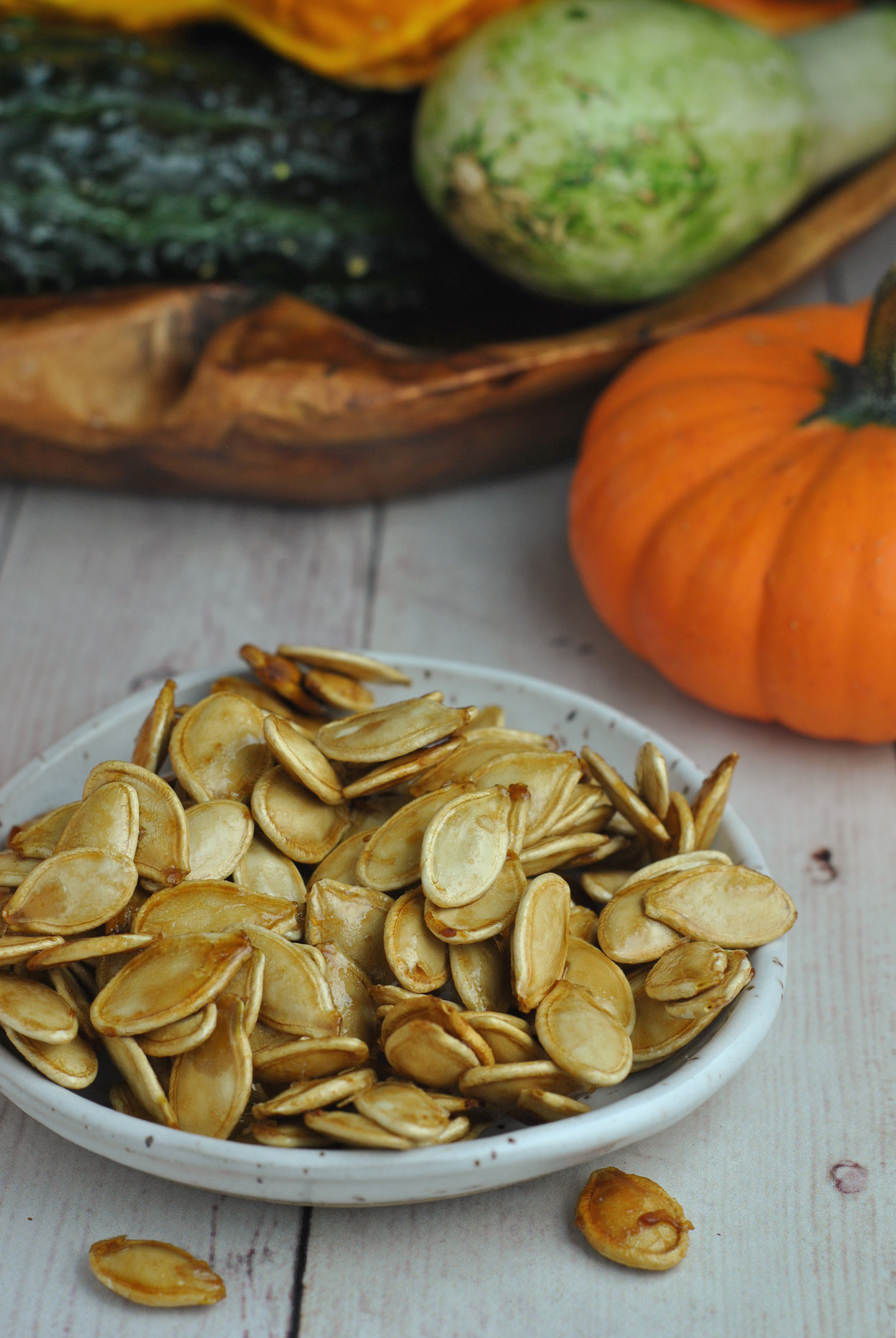Sweet and Salty Roasted Pumpkin Seeds via @preventionrd