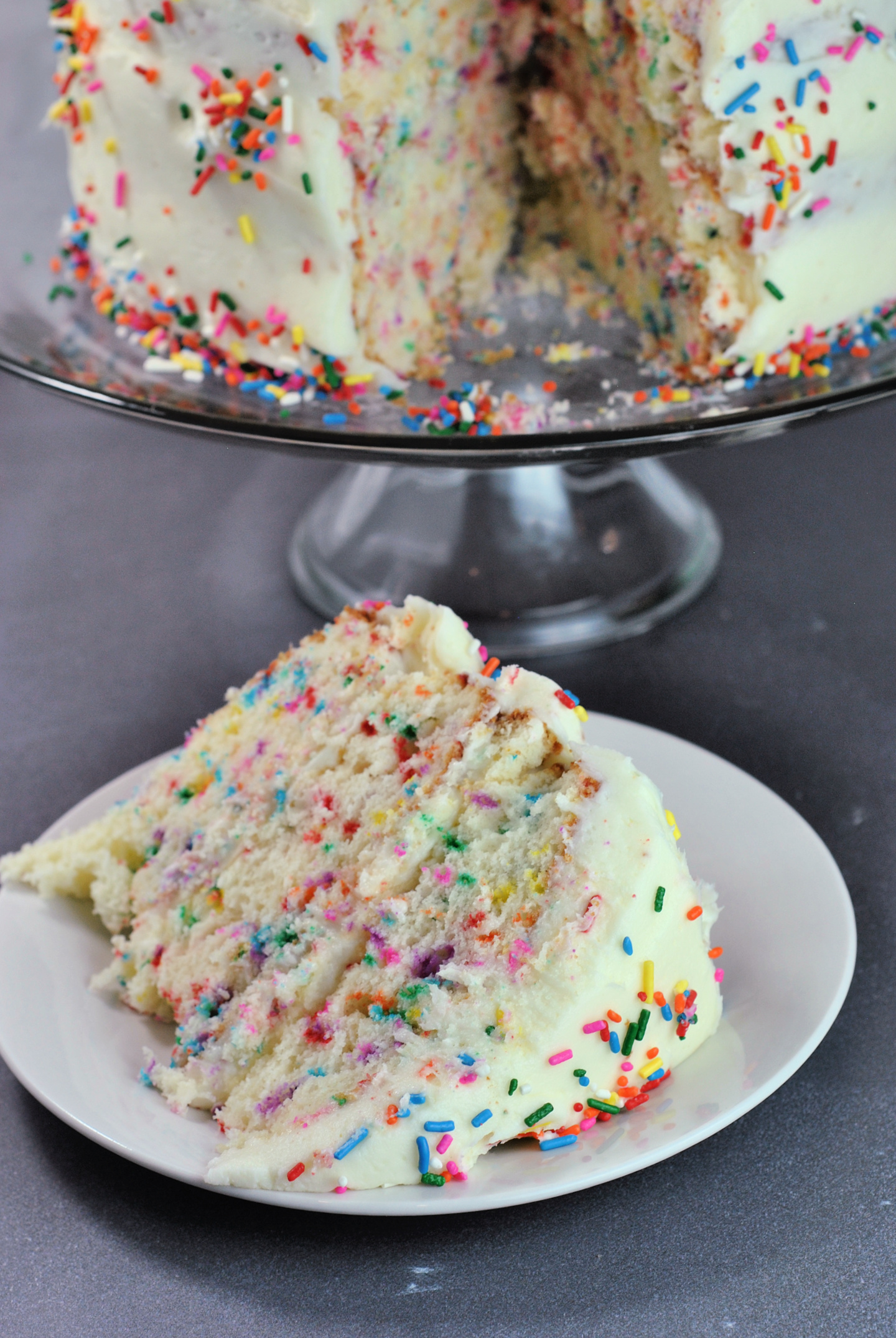 Homemade Funfetti Birthday Cake via @preventionrd