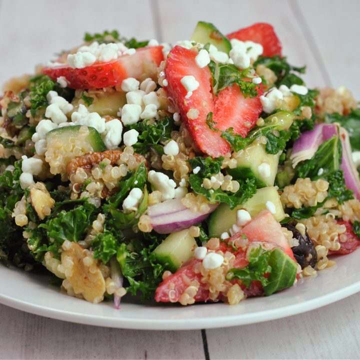 Strawberry-Kale Quinoa Salad