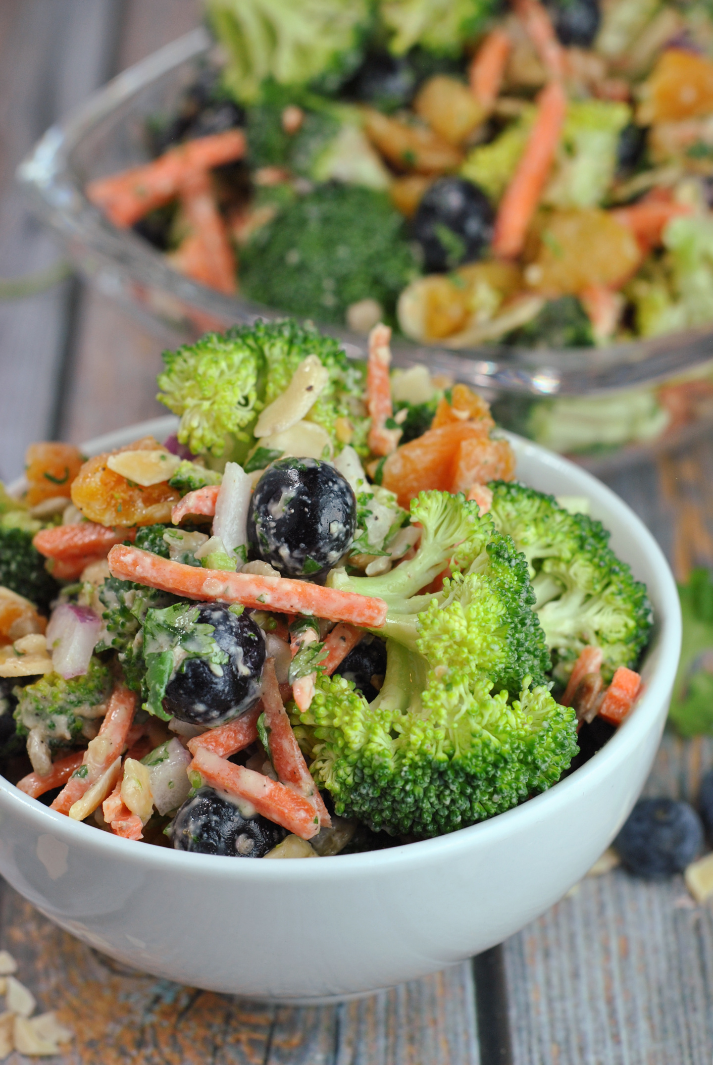 Superfood Broccoli and Blueberry Protein Salad via @preventionrd