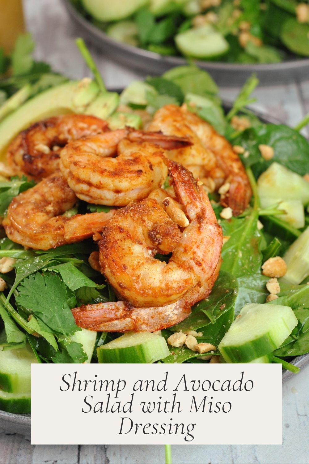 Shrimp and Avocado Salad with Miso Dressing via @preventionrd