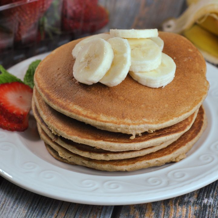 Healthy Blender Banana Oatmeal Pancakes