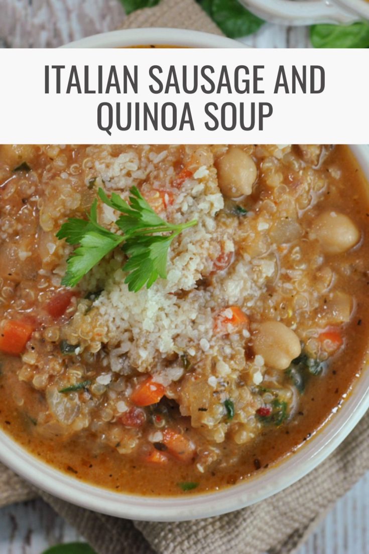 Italian Sausage and Quinoa Soup + Weekly Menu - Prevention RD