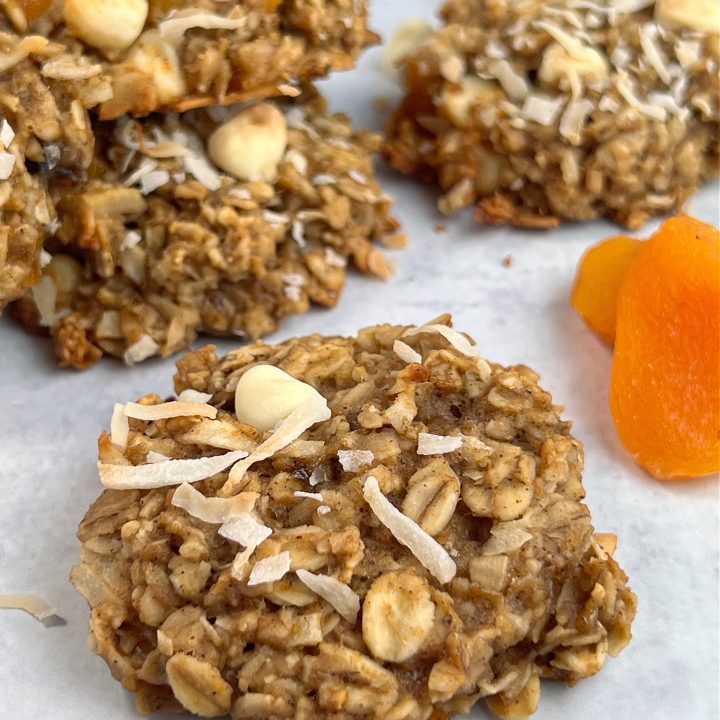 Apricot Oatmeal Cookies with White Chocolate and Coconut
