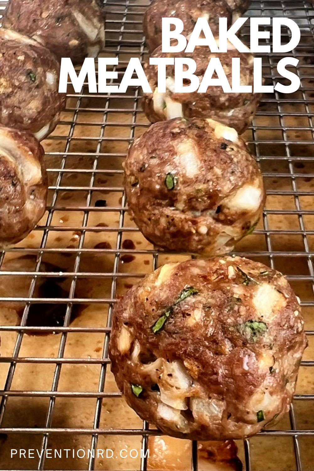 Baked Meatballs via @preventionrd
