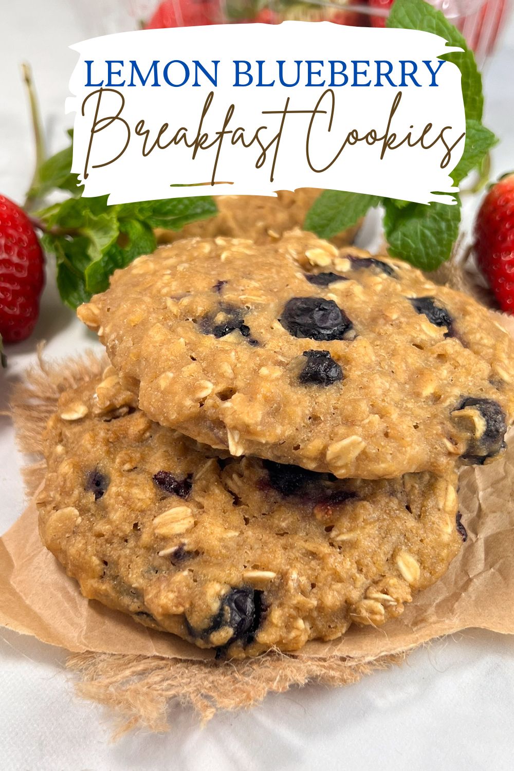 Lemon Blueberry Breakfast Cookies via @preventionrd