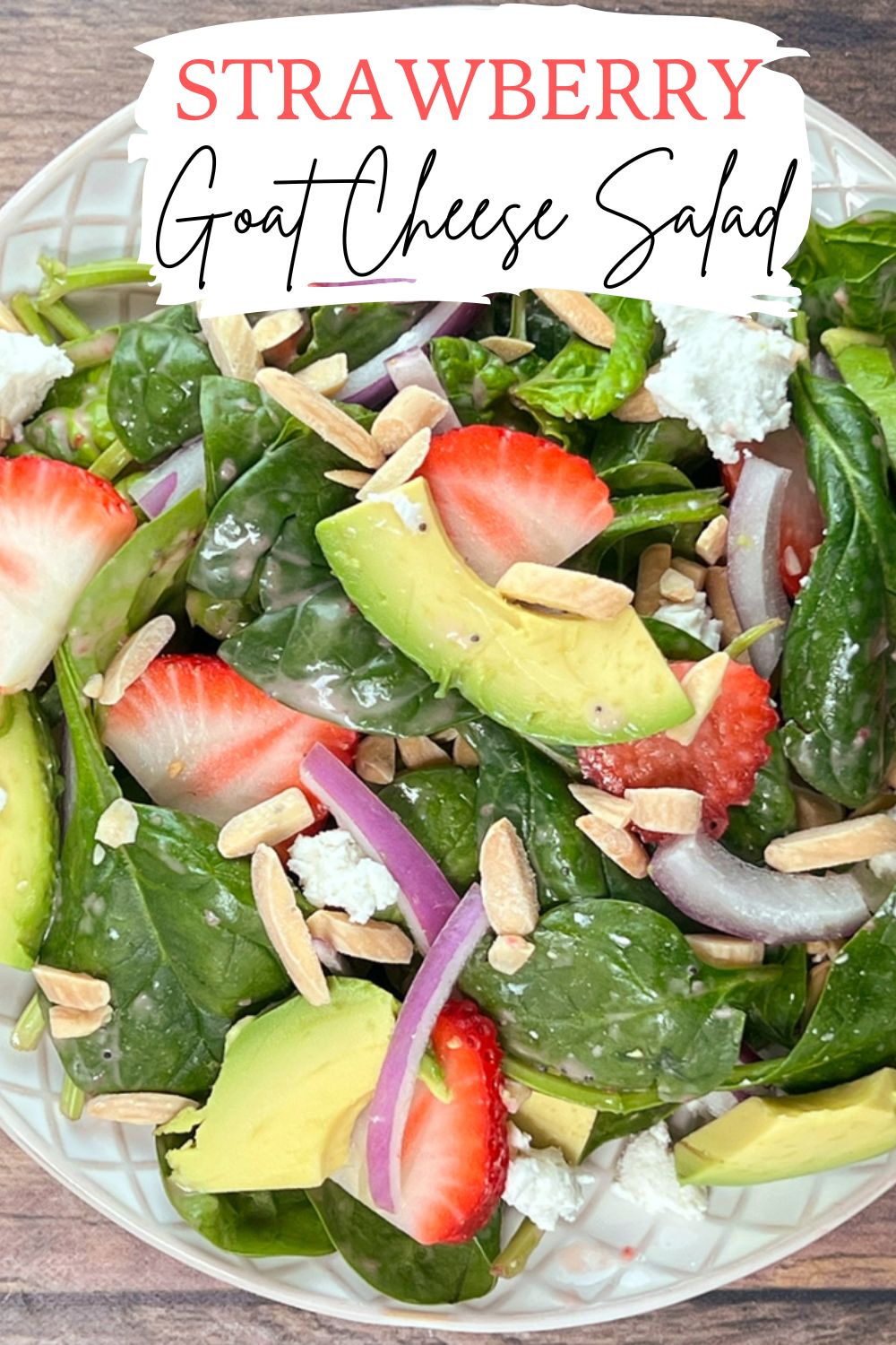 Strawberry Goat Cheese Salad via @preventionrd
