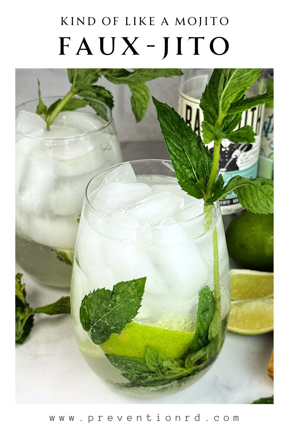 Faux-Jito (Non-Alcoholic Mojito) via @preventionrd